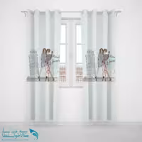 پرده پانچی اتاق کودک طرح دوست خوب کد A1731