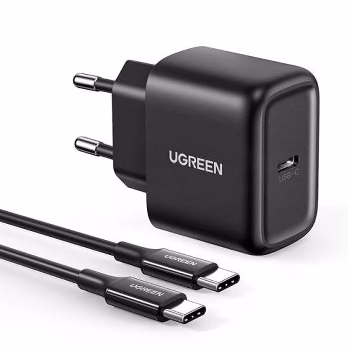 شارژر دیواری 25 وات با پورت USB-C PD همراه با کابل USB-C یوگرین مدل Ugreen CD250