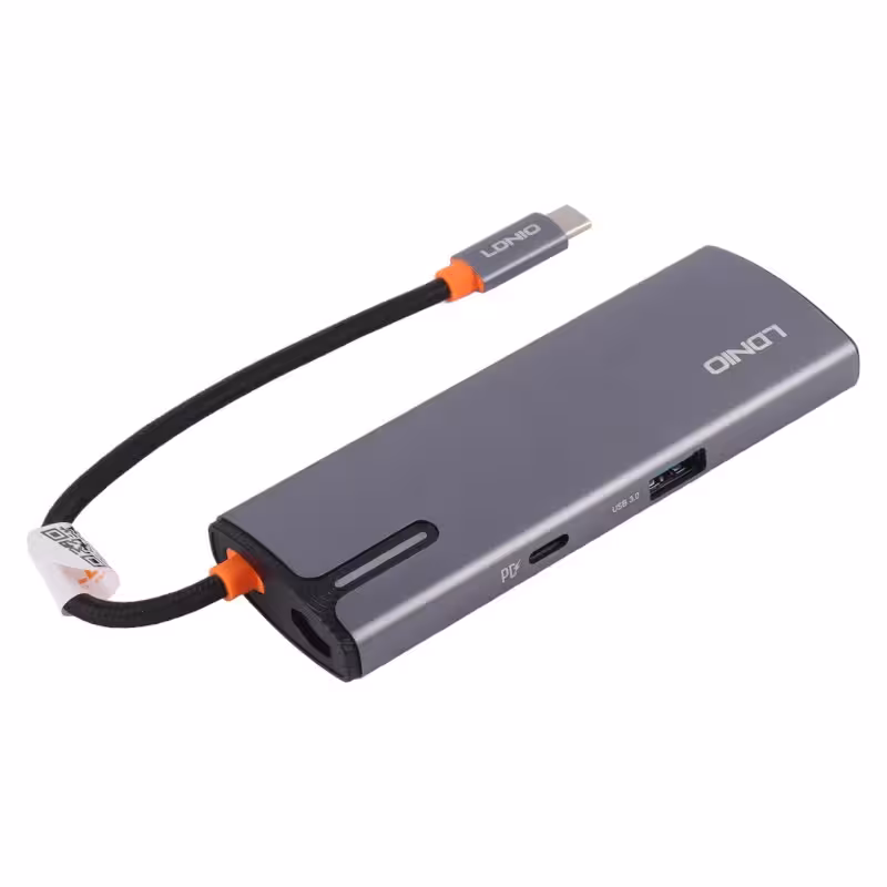هاب 5 پورت تایپ سی الدینیو DS-15U توان 100 وات