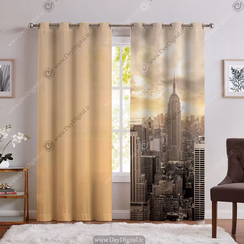 پرده اسپرت طرح آسمان خراش های شهر نیویورک PK-6351