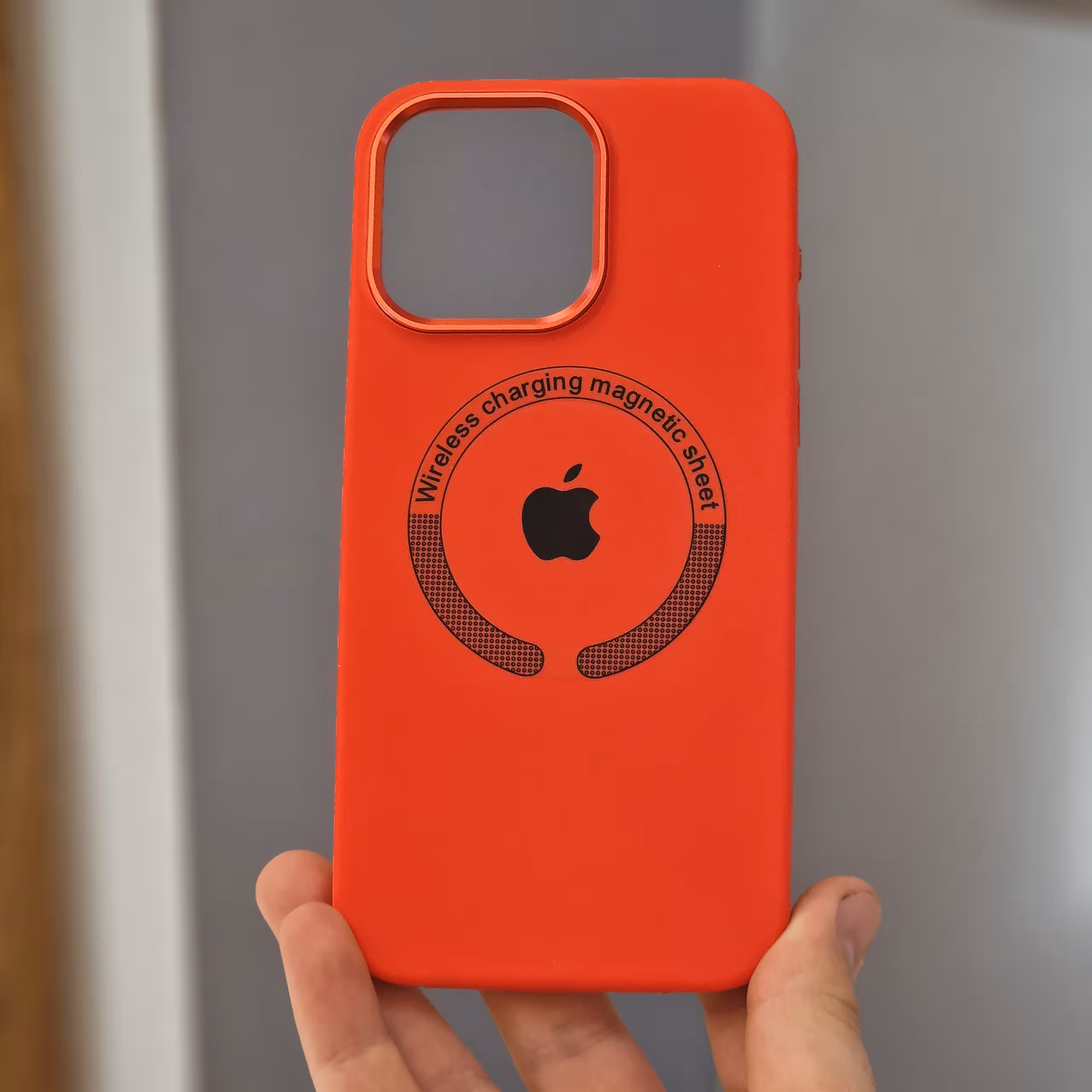 قاب آیفون 15 پرو مکس سیلیکونی ست محافظ لنز دار مگ سیف