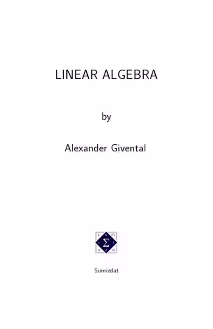 خرید و دانلود نسخه کامل کتاب Linear Algebra