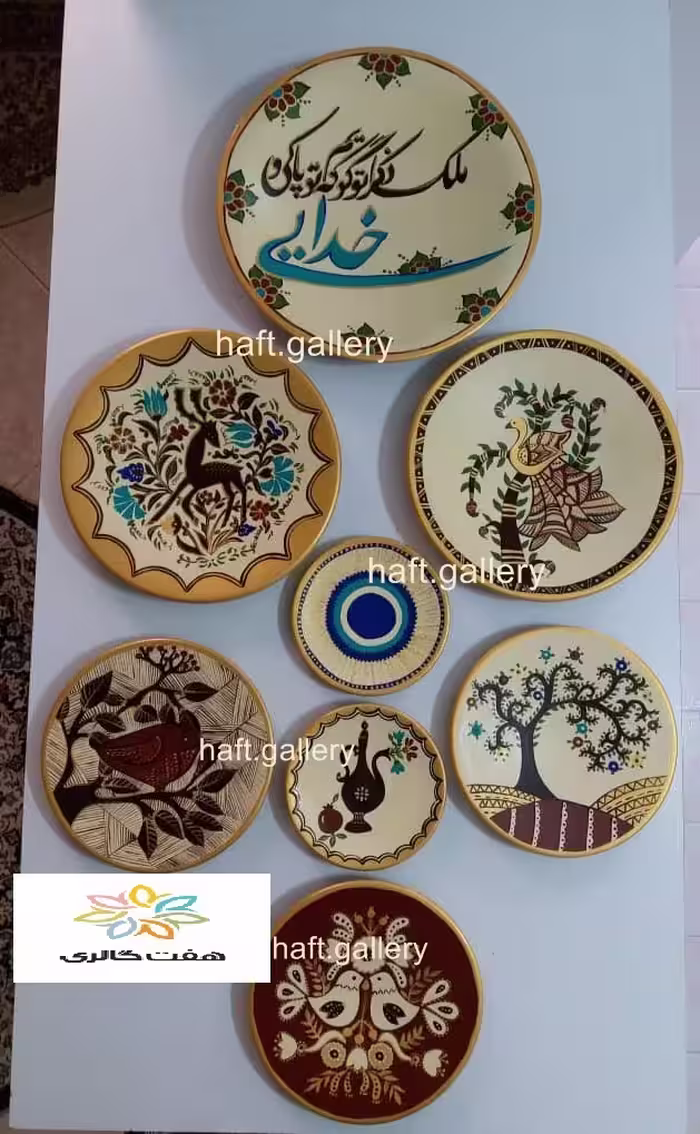ست بشقاب دیوارکوب سفالی کد101843