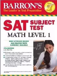 بارونز اس ای تی سابجکت تست مث | کتاب انگلیسی Barron’s SAT Subject Test Math Level 1