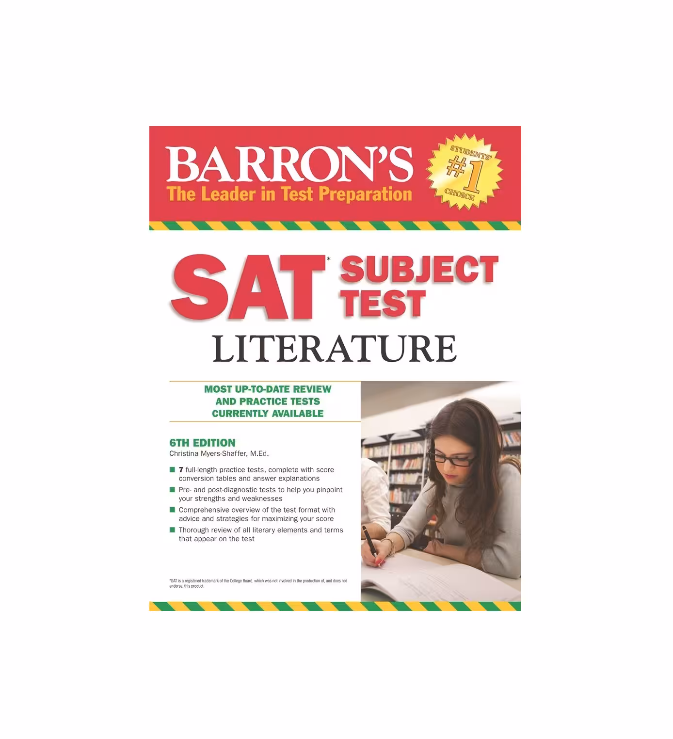 کتاب Barrons SAT Subject Test Literature 6th Edition بارونز اس ای تی سابجکت تست لیتریچر ویرایش ششم