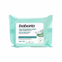 دستمال مرطوب پاک کننده آرایش باباریا حاوی عصاره آلوئه ورا