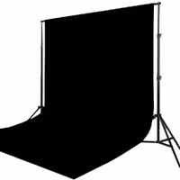 فون بک گراند مشکی مخمل Black Velvet Backdrop 2x3m