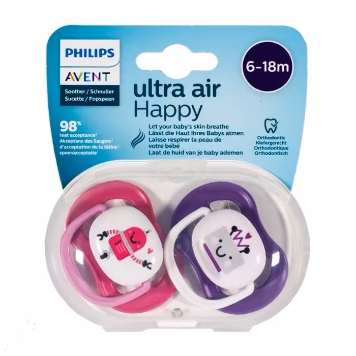 پستانک ارتودنسی 6 تا 18 ماه فیلیپس اونت 2 عددی