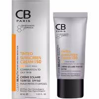 کرم ضد آفتاب و ضدلک SPF50 پوست چرب و مختلط بژ روشن سی بی CB SUNSCREEN ANTI-SPOT CREAM SPF50