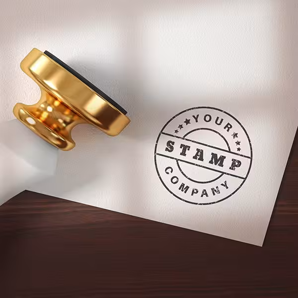 دانلود موکاپ مهر طلایی 0162 برای فتوشاپ