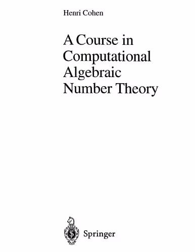 خرید و دانلود نسخه کامل کتاب A course in computational algebraic number theory