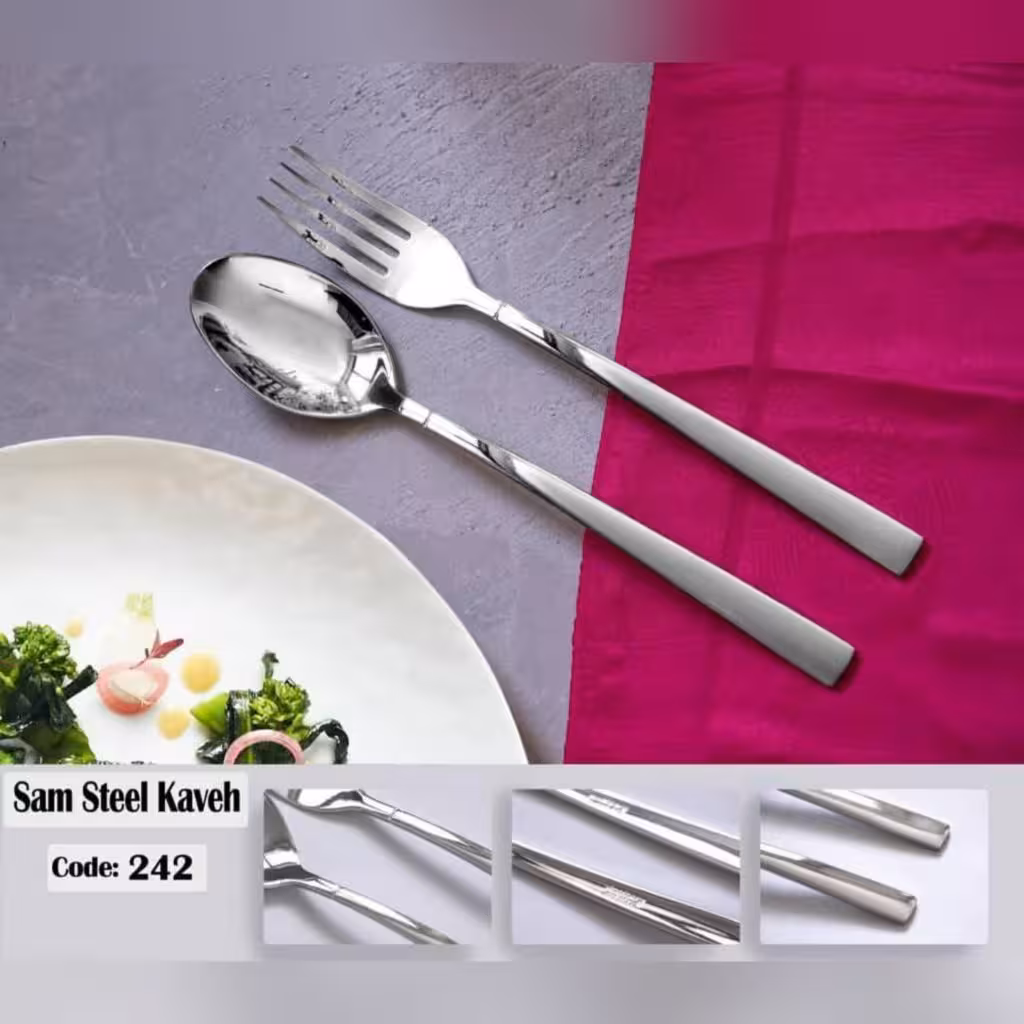 سرویس قاشق چنگال 40 پارچه 6 نفره اس جی مدل 242m