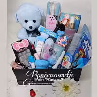 پک هدیه آرایشی دخترانه آبی رنگ