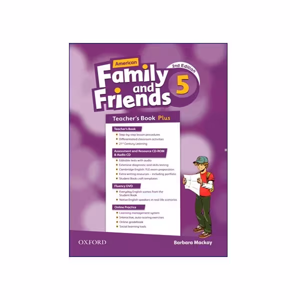کتاب معلم امریکن فمیلی اند فرندز پنج ویرایش دوم American Family and Friends 5 2nd Edition Teacher&#039;s Book