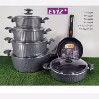 سرویس قابلمه گرانیتی 11 پارچه برند PMT مدل السا طوسی