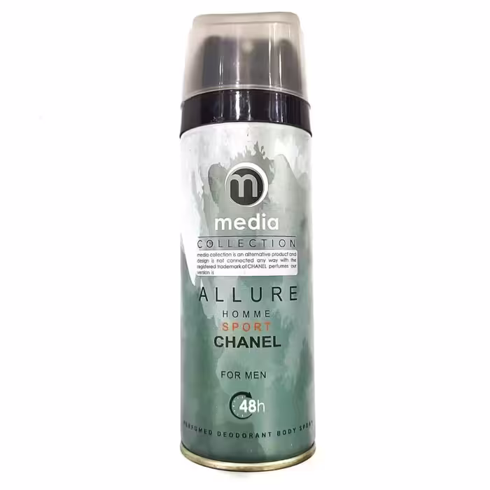 اسپری بدن مردانه مدیا مدل Allure Sport حجم 200 میلی لیتر