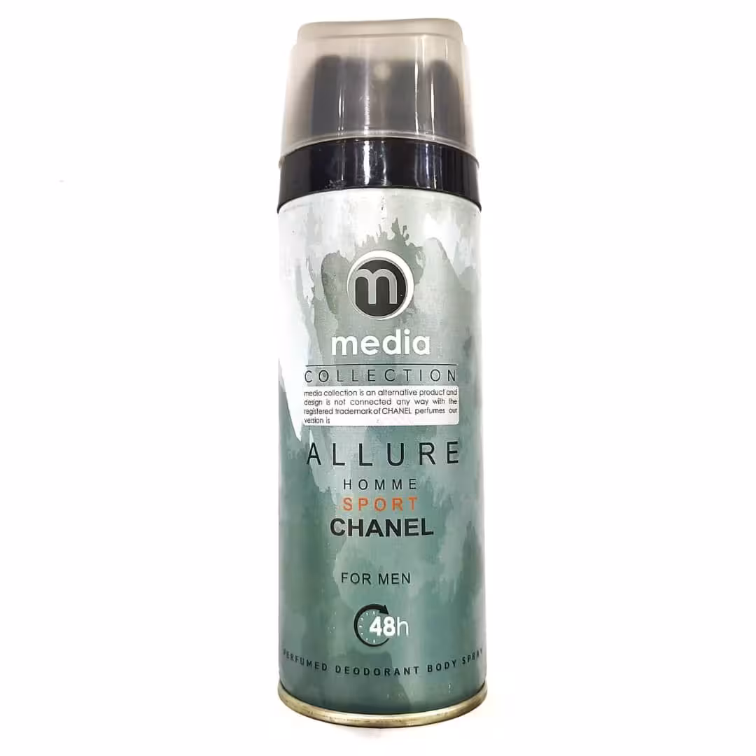 اسپری بدن مردانه مدیا مدل Allure Sport حجم 200 میلی لیتر