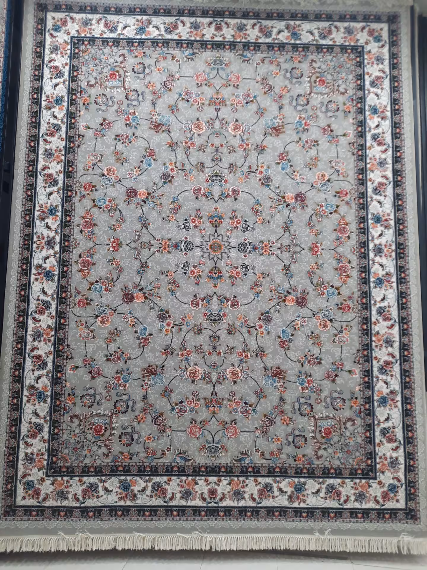 فرش ماشینی 500شانه کاشان نقشه گیلدا9متری ورژن(ارسال رایگان)