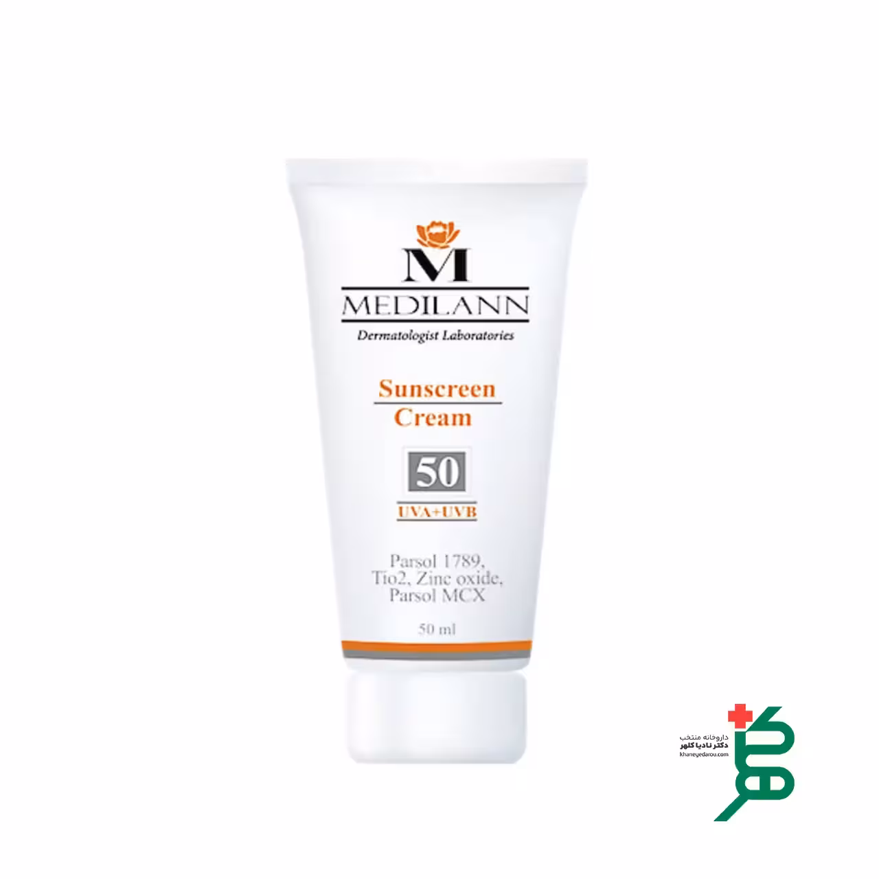 کرم ضد آفتاب رنگی SPF50 مدیلن