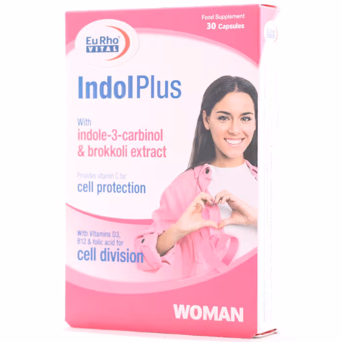 کپسول ایندول پلاس یوروویتال 30 عددی