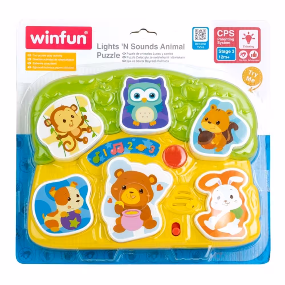 پازل حیوانات موزیکال کد WINFUN 000771