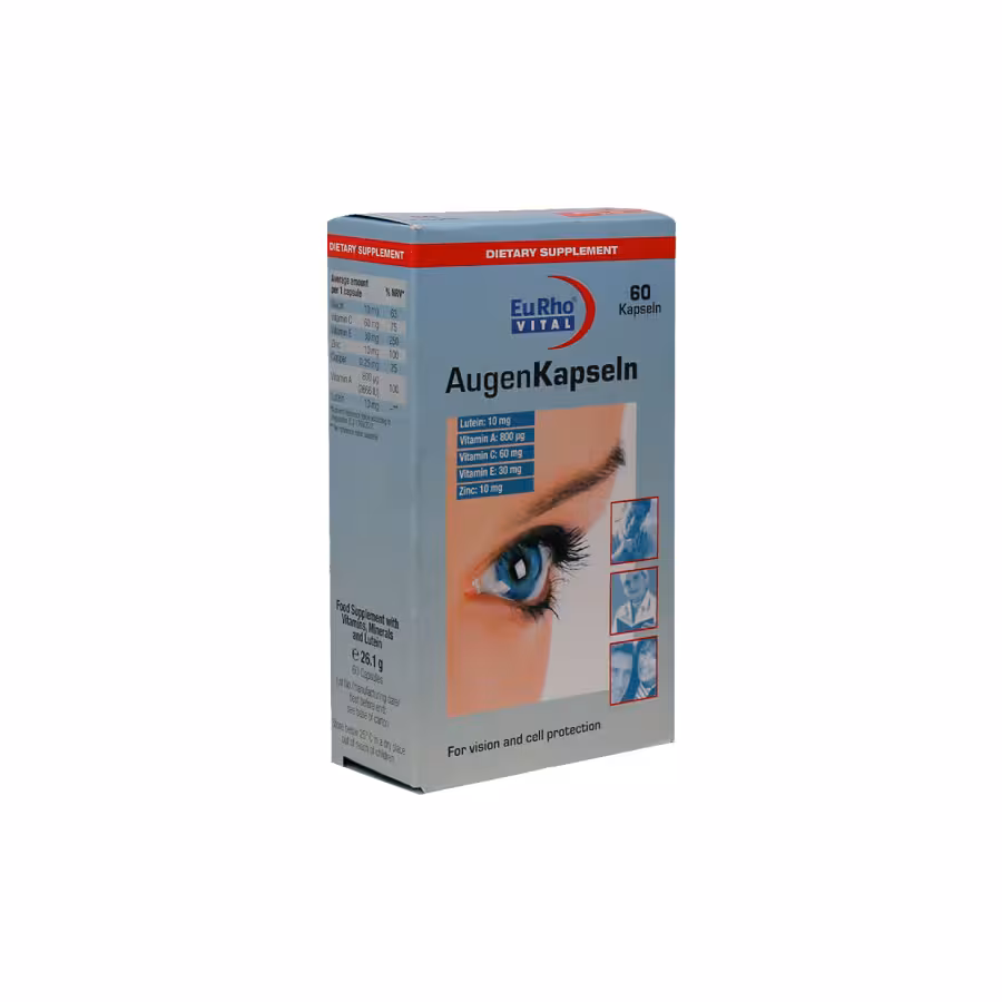 کپسول چشم اوژن یوروویتال 60 عددی
