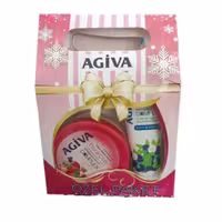 پک کادویی کرم مرطوب کننده آگیوا Agiva Nar & Çilek حاوی عصاره انار و توت فرنگی 300 میل   75 میل