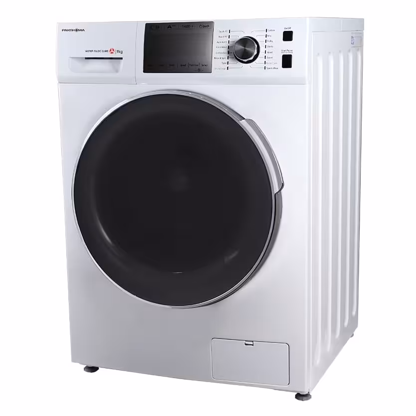 ماشین لباسشویی پاکشوما مدل BWF 40106 WT ظرفیت 9 کیلوگرم سفید