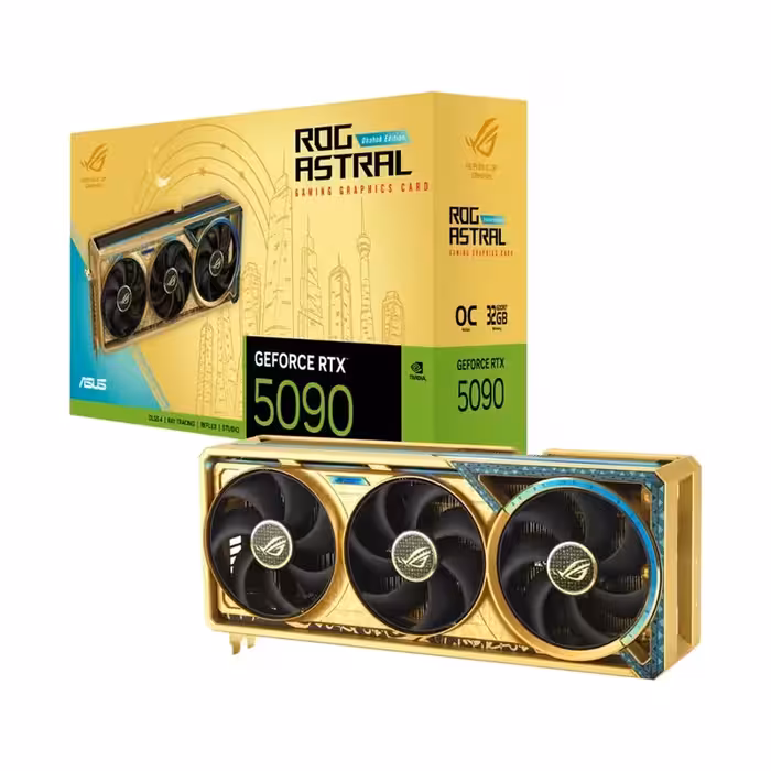 کارت گرافیک ایسوس ROG Astral GeForce RTX 5090 Dhahab OC Edition 32GB