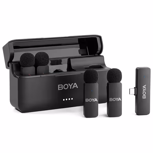 میکروفون 4 کاربره بی سیم یقه ای بویا مدل BOYA BY-V4U