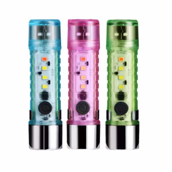 چراغ قوه دستی مدل شارژی کد USB ZJ-023 مجموعه 3 عددی