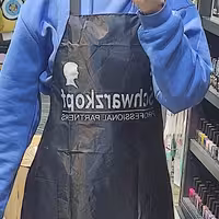 پیش بند مشکی ساده جیب دار پیشبند