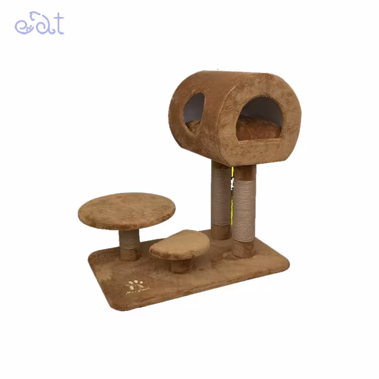 اسکرچر و درخت گربه مریلند مدل ژوپیتر MerryLand Jupiter Scratcher & Cat Tree (رنگ قهوه ای شکلاتی)