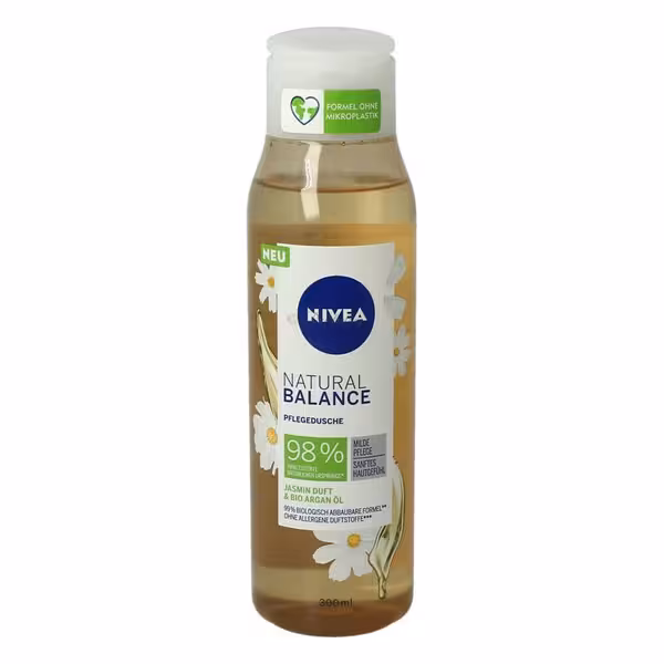 مشخصات، خرید و قیمت شامپو بدن نیوآ سری Natural Balance حاوی روغن آرگان و رایحه یاسمین 300 میل ⭐️ ویان مارکت