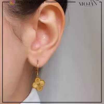 مشخصات و خرید گوشواره ونکلیف طلایی کد610