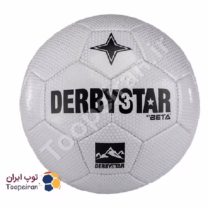 توپ فوتبال دربی استار|سفید سایز4