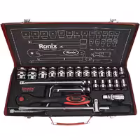 مجموعه 24 عددی آچار بکس رونیکس مدل RH-2624 با سری های 12 گوشه
