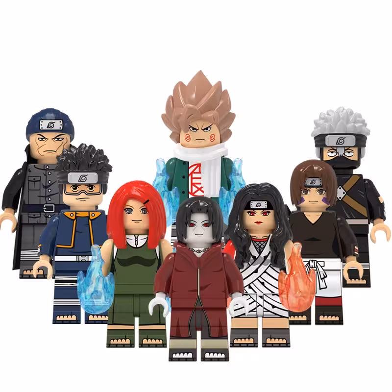 مینی فیگور لگو مدل ناروتو Naruto مجموعه 8 عددی کد KDL807