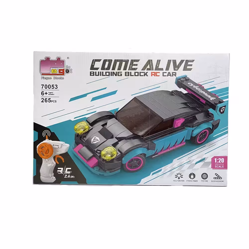 لگو ماشین پورشه مشکی کنترلی 265 قطعه مقیاس 1/20 کد NO.70053