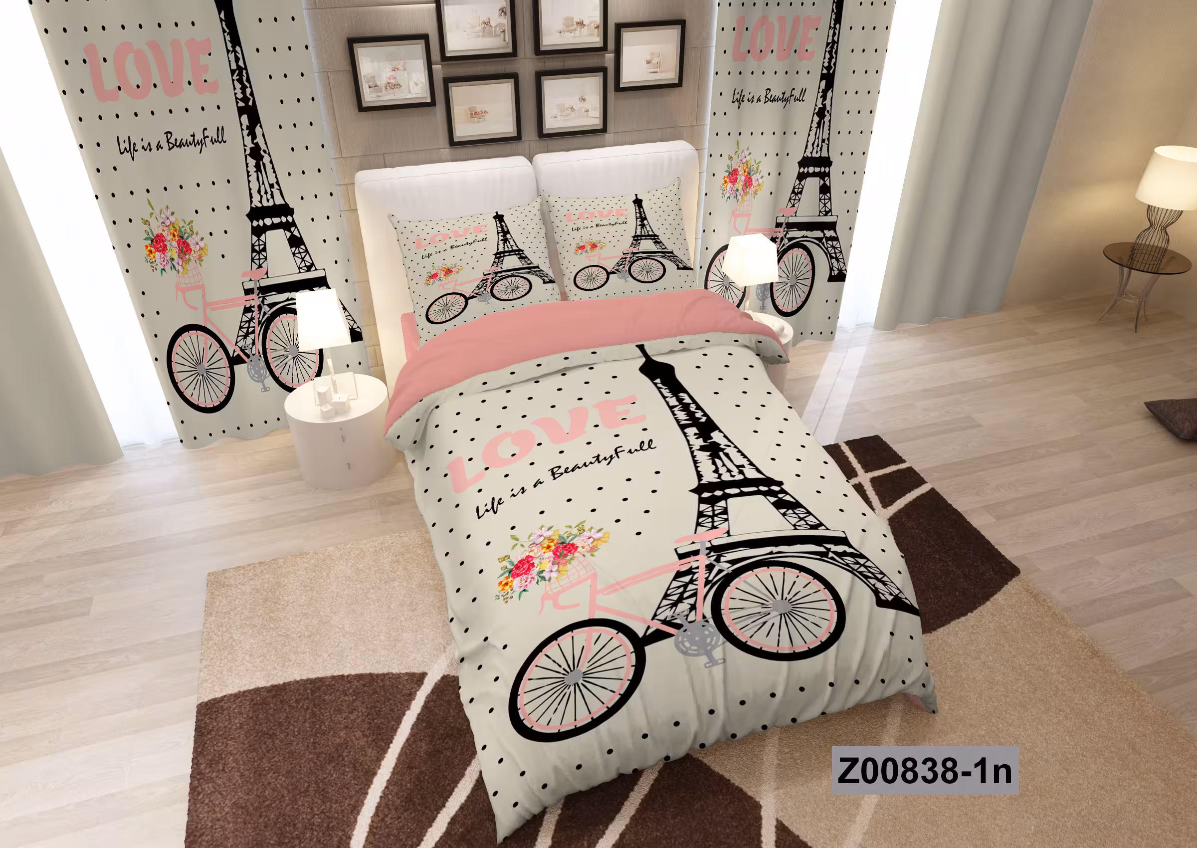 لحاف روتختی تنسل سه بعدی (3D) کالای خواب متین کد 838