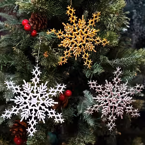 آویز برف کریسمس 16 سانت کد 454