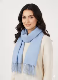 شال گردن بافت ظریف آبی پاستلی