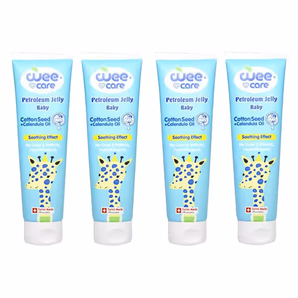 وازلین کودک وی کر مدل ژله ای پنبه دانه حجم 100 میلی لیتر بسته 4 عددی
