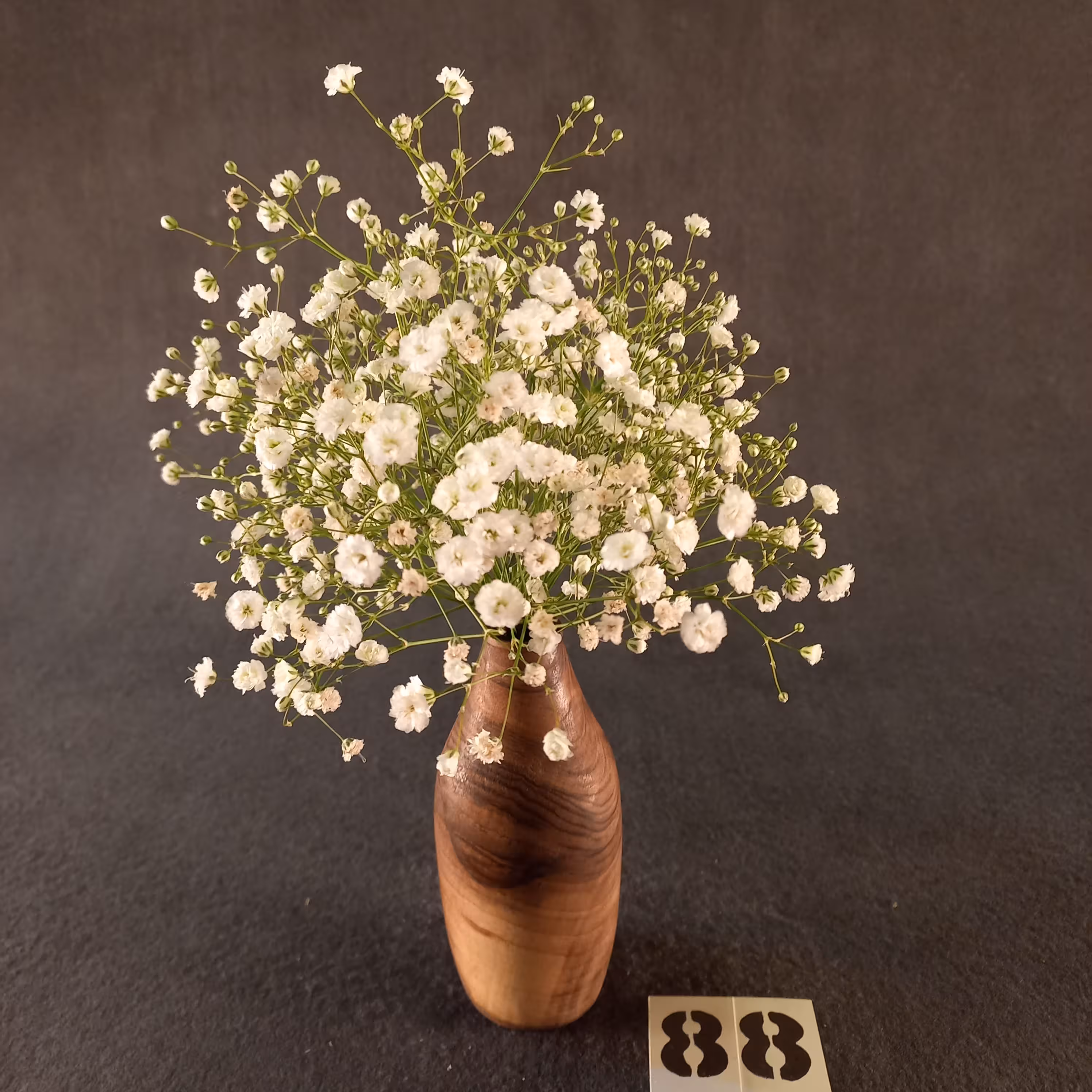 گلدان چوبی 13سانت و قطر 5 سانت مناسب گل های خشک کد88