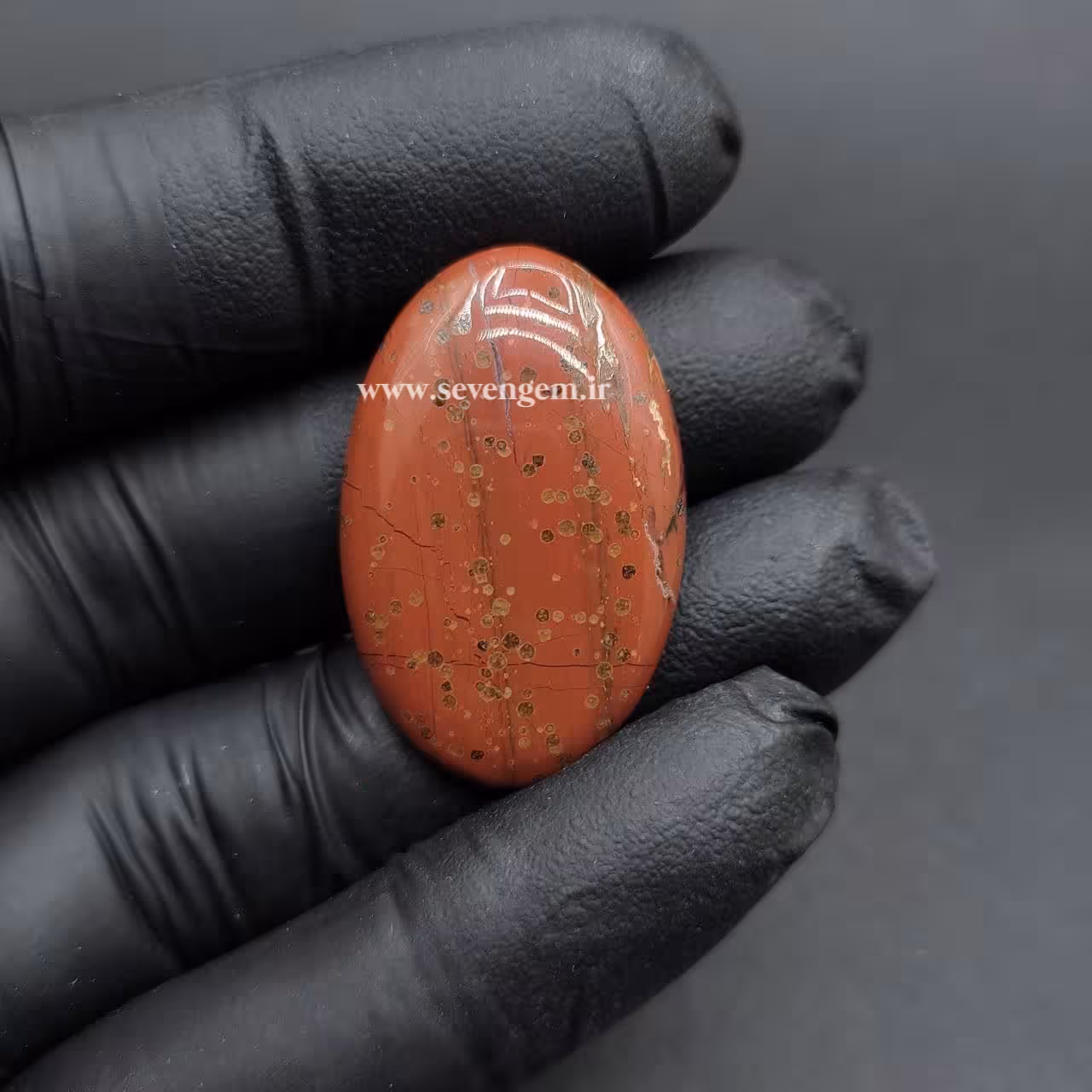 نگین سنگ جاسپر قرمز (کدA859)