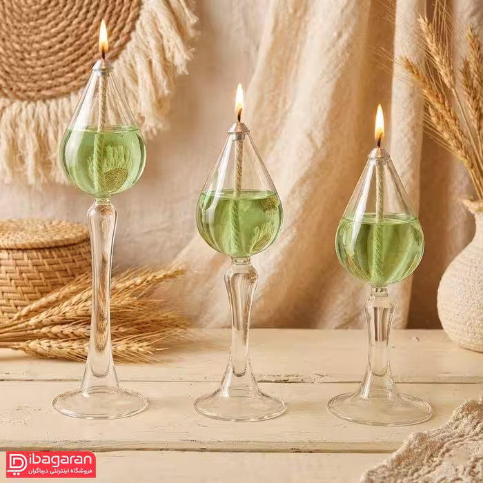 ست پیرکس سه عددی جا شمعی اشکی مدل 50268