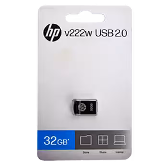 فلش مموری اچ پی مدل v222w با ظرفیت 32 گیگابایت (عمده)