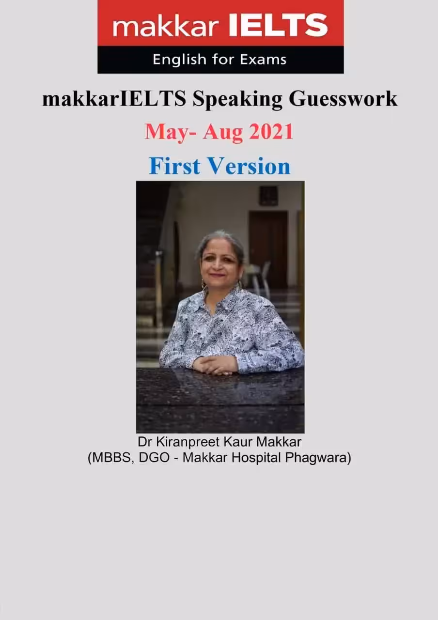 ماکار آیلتس اسپیکینگ | کتاب انگلیسی Makkar IELTS Speaking Guesswork May-Aug 2021