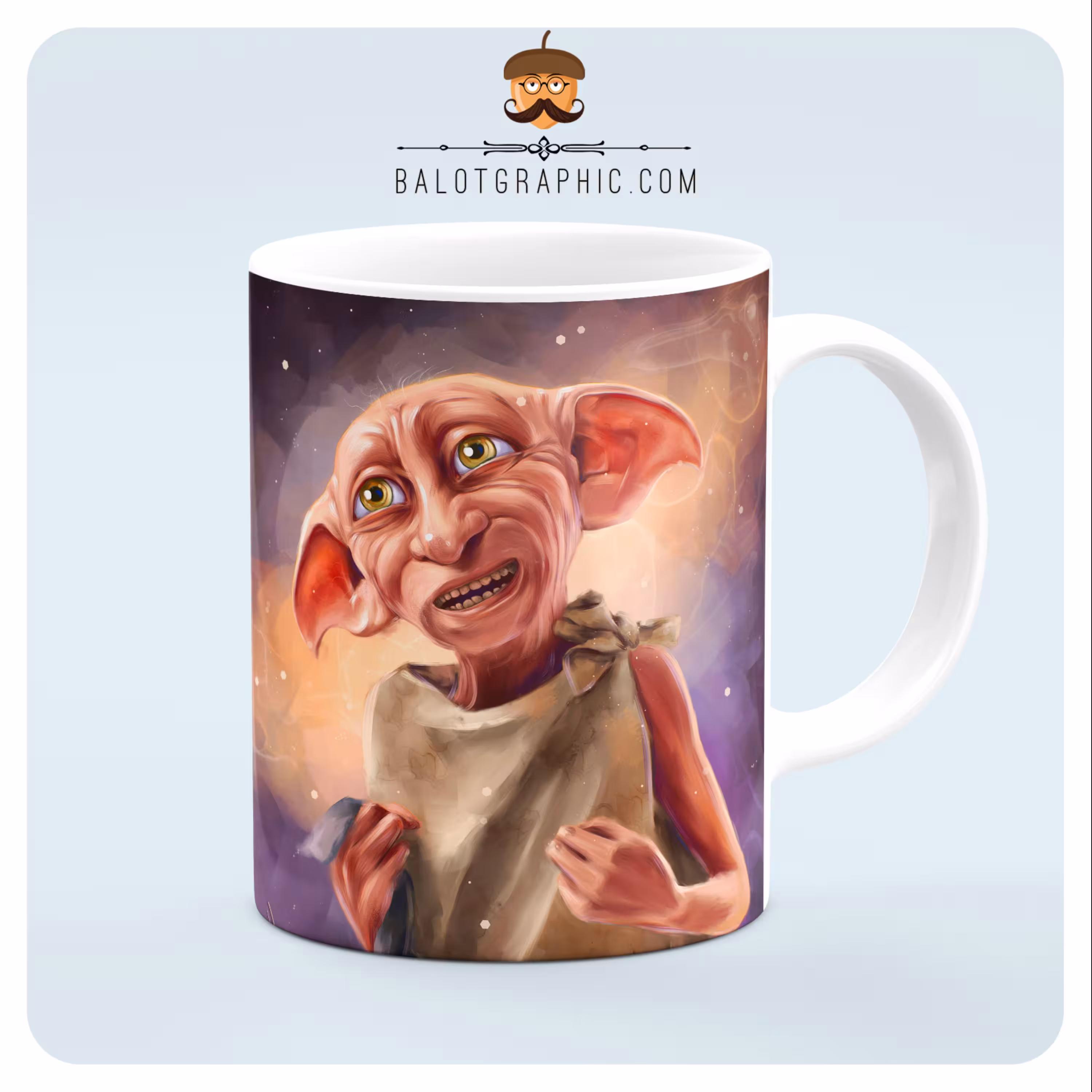 ماگ سرامیکی دابی کد BM037 بلوط گرافیک