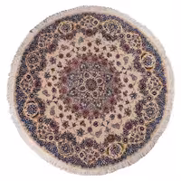 فرش دستبافت یک و نیم متری مدل دایره